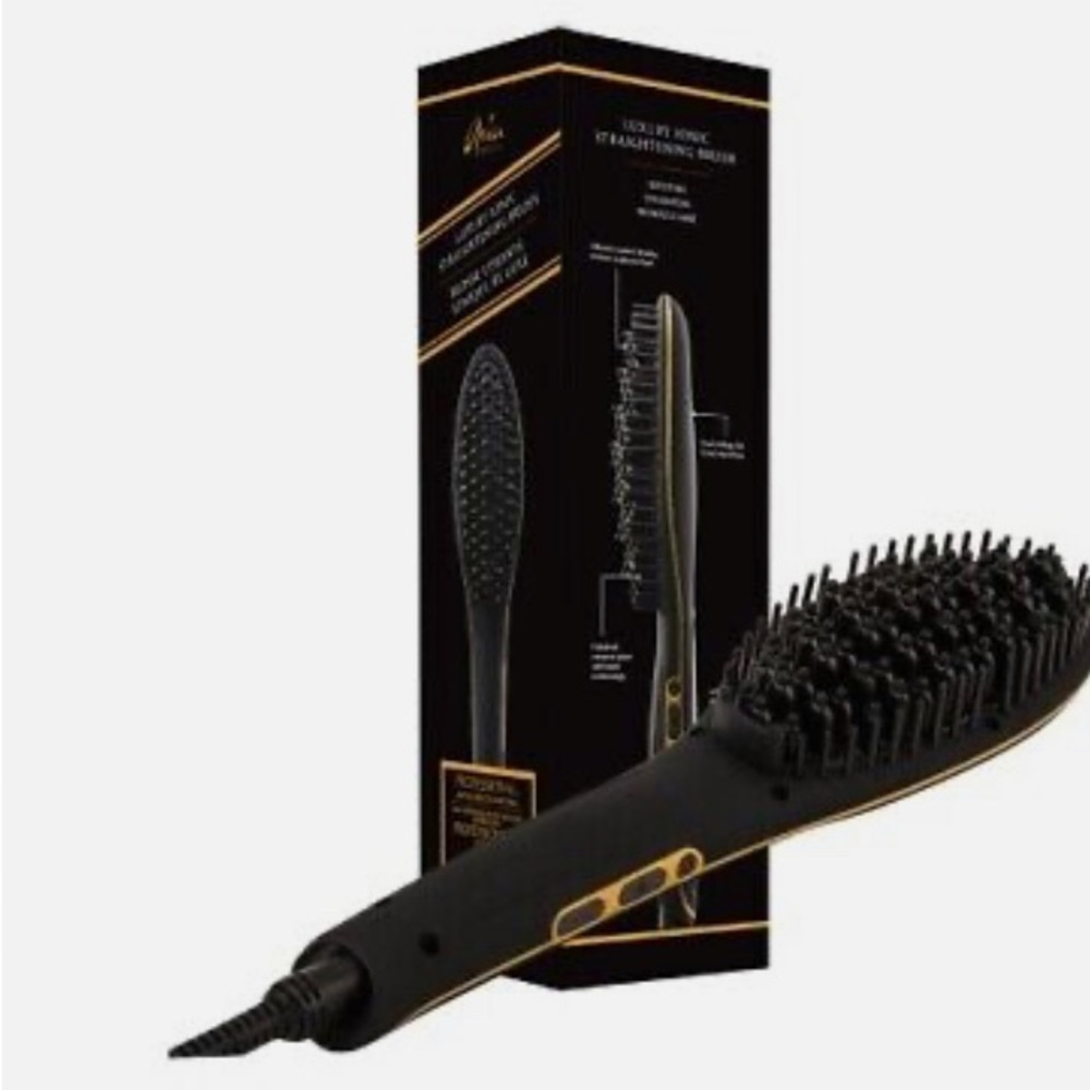 💎 Aria Beauty Luxury Ionic Straightening Brush💎🛑NO INCLUYE LA CAJA🛑#AB55